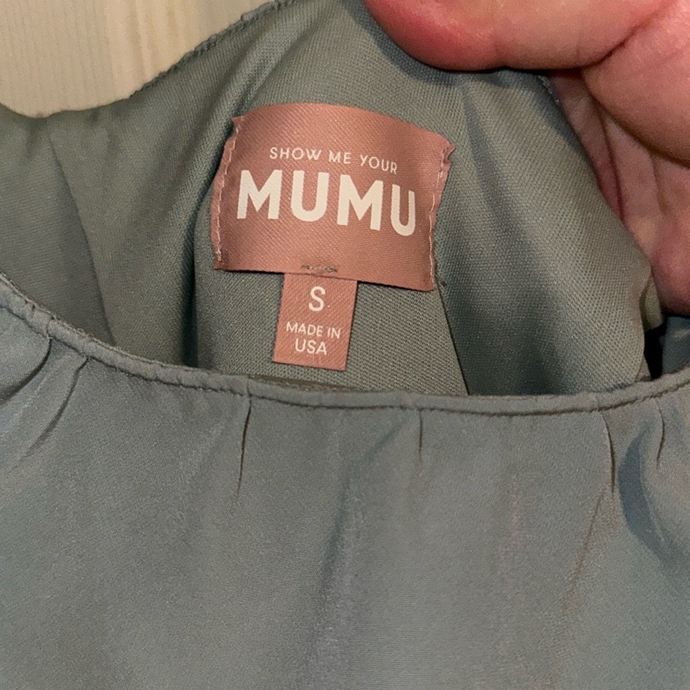 Show Me Your MuMu Blue Ruffled Tiered Sundress - Picture 4 of 6
